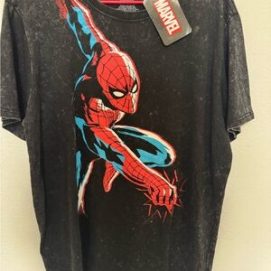 Marvel Black and Red Spider-Man Short Sleeve Tee